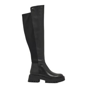 MICHAEL KORS Women's Black Asher‎ Leather Knee High Boots NIB Size 9.5M